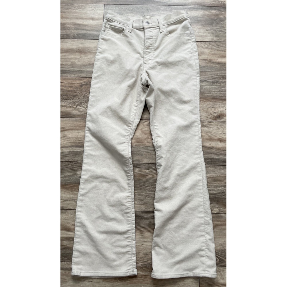Levi's Ribcage Boot Corduroy Ultra High Rise Cream Cord Retro Women's 32